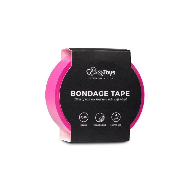 Бондажі/наручники Hot Pink Bondage Tape 20 m