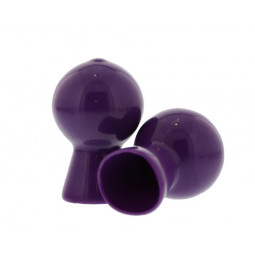 Pompka-NIPPLE SUCKER PAIR IN SHINY PURPLE