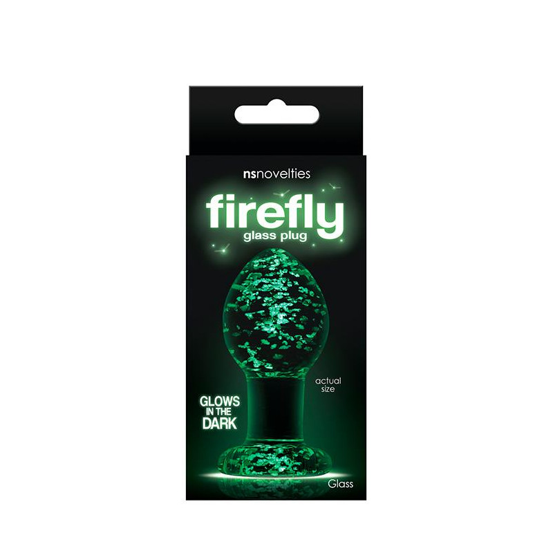 Анальна пробка -FIREFLY GLASS PLUG MEDIUM CLEAR