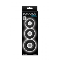 Ерекційне кільце RENEGADE SUPER SOFT POWER RINGS BLACK