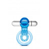 Ерекційне кільце STAY HARD VIBRATING TONGUE RING BLUE