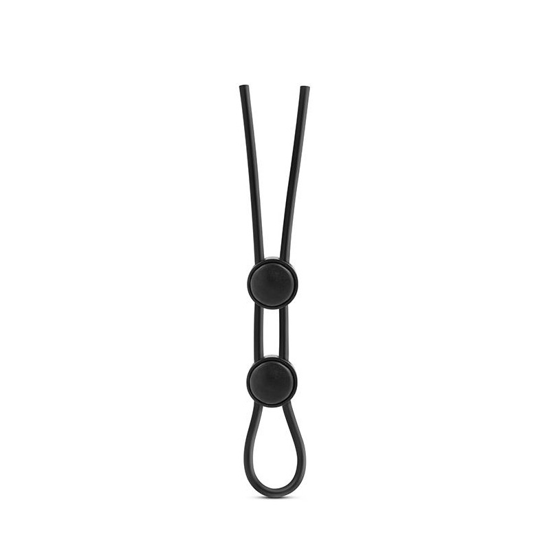 Ерекційне кільце STAY HARD DOUBLE LOOP COCK RING BLACK