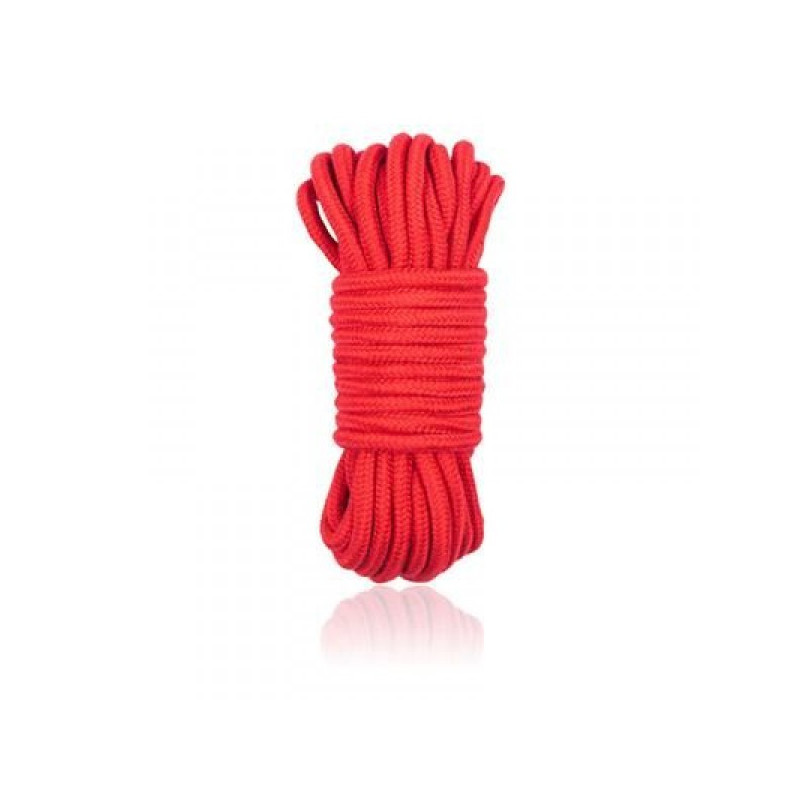 Бондажі/наручники COTTON ROPE 5M RED