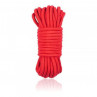 Бондажі/наручники COTTON ROPE 5M RED