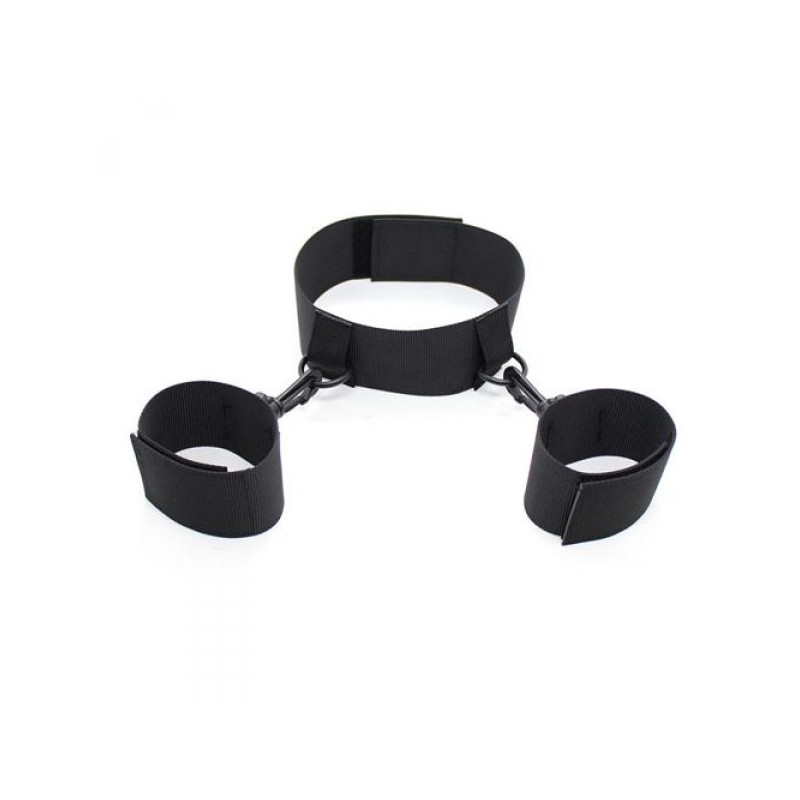 Бондажі/наручники Costrittivo Easy Cuffs Collar Arms Restraint black