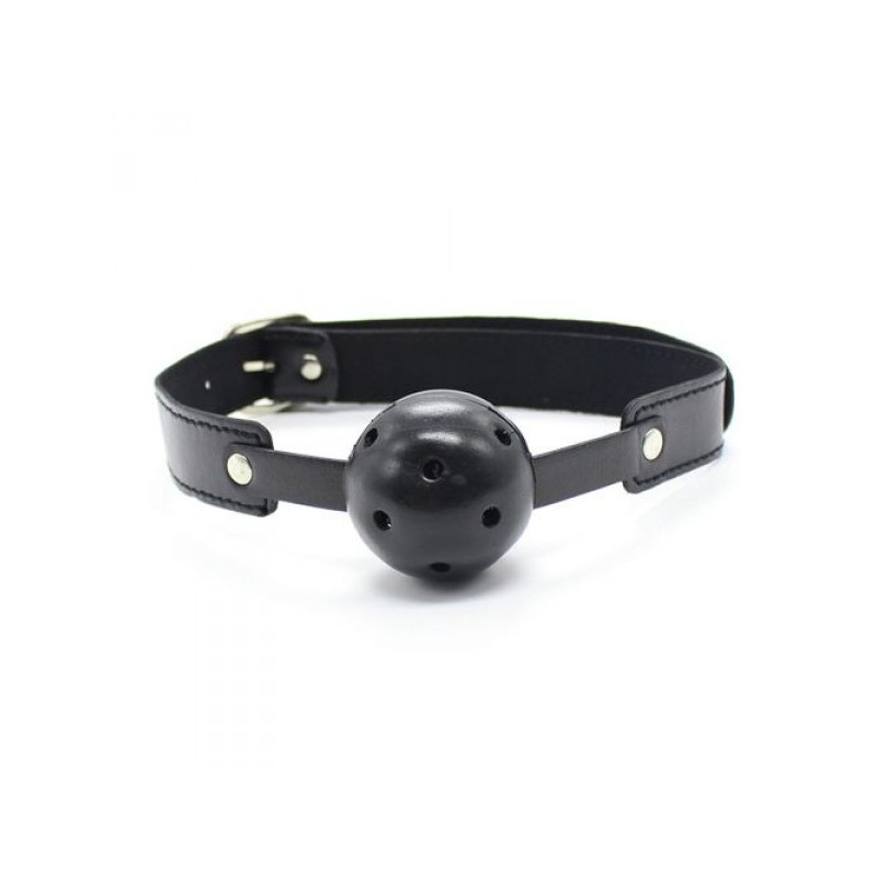 БДСМ кляп Knebel-Breath Hole Ball Gag (nero)