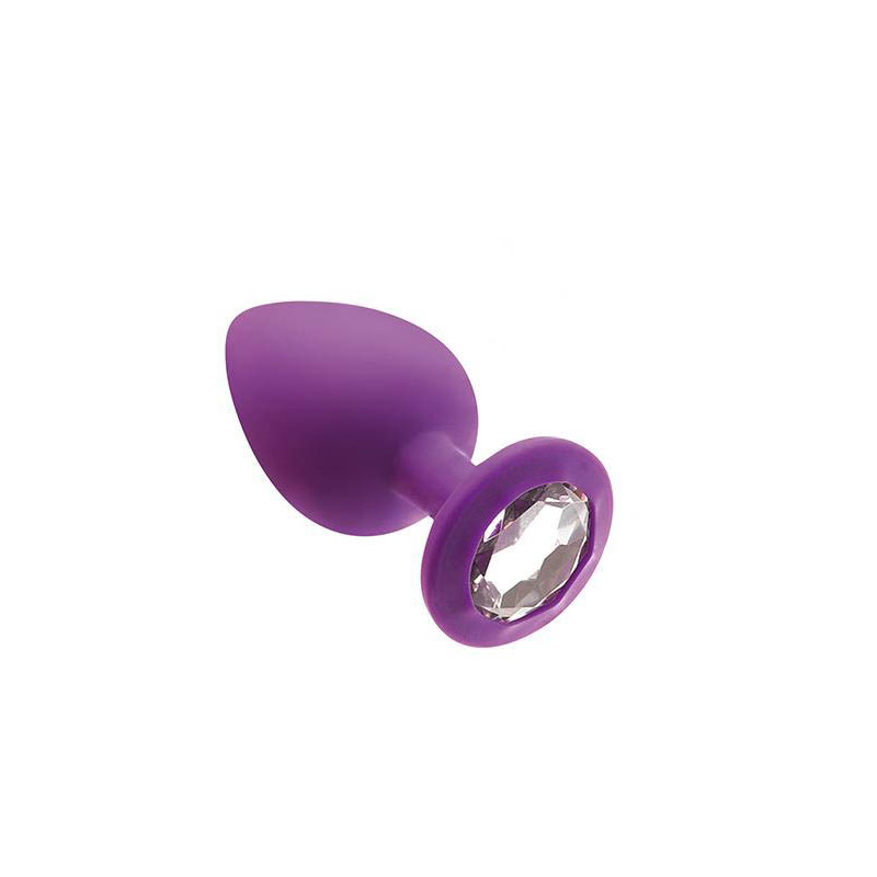 Анальна пробка -MAI No.47 ANAL PLUG WITH STONE S PURPLE