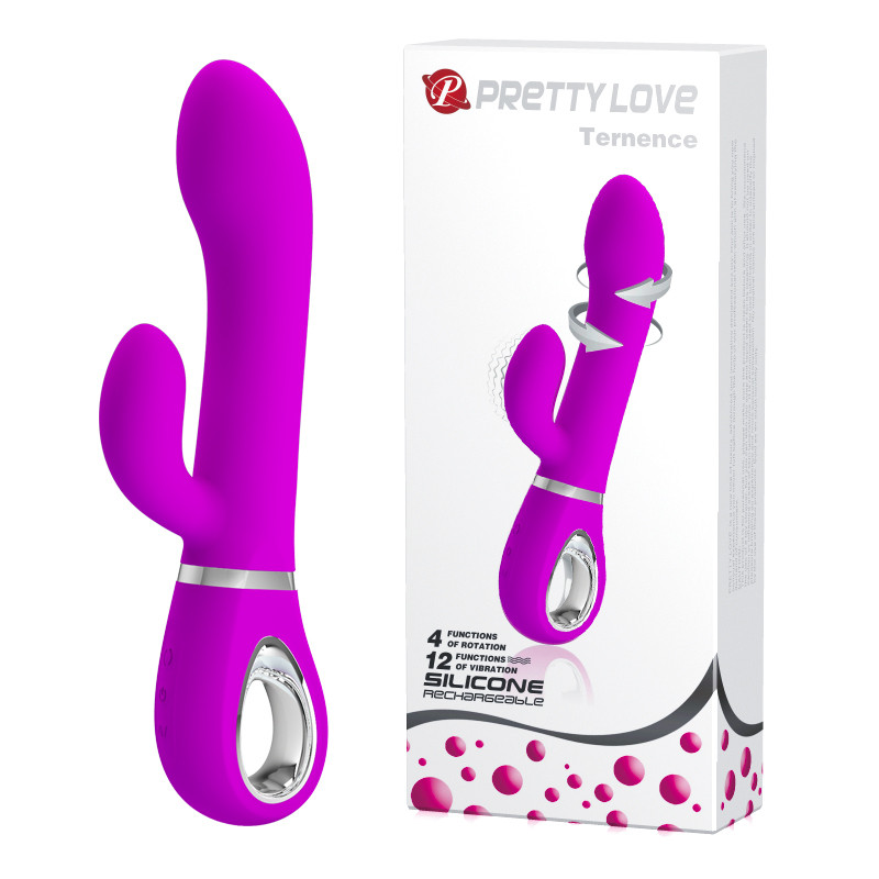 Вібратор PRETTY LOVE TERNENCE USB PURPLE 4 rot. 12 vibration