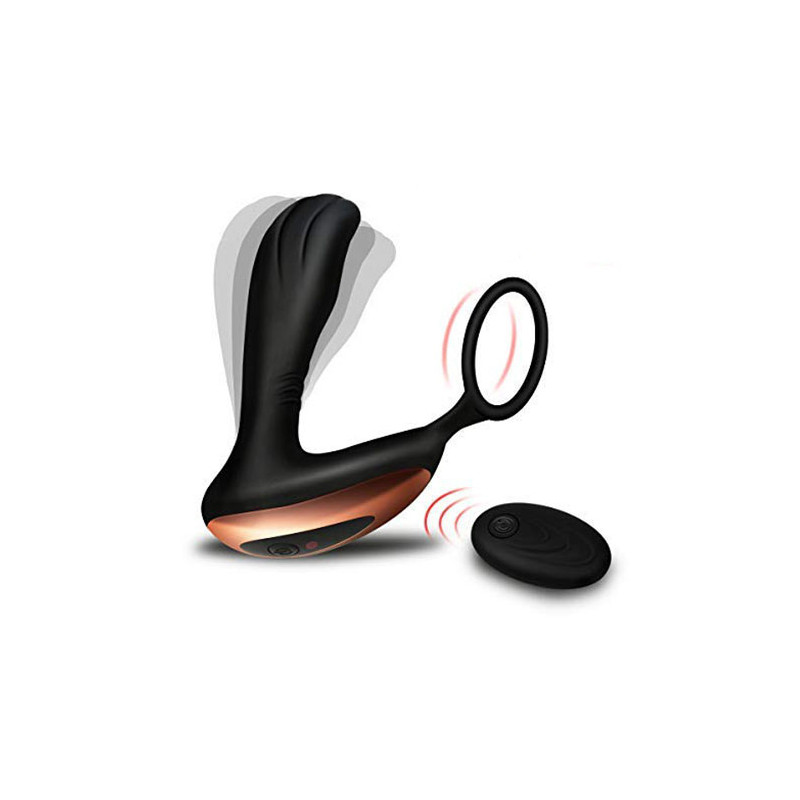 Stymulator-Prostate Massager with Ring USB 10 Function / Remote Control