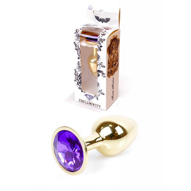 Анальна пробка - Jewellery Gold PLUG Purple