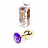 Анальна пробка - Jewellery Gold PLUG Purple