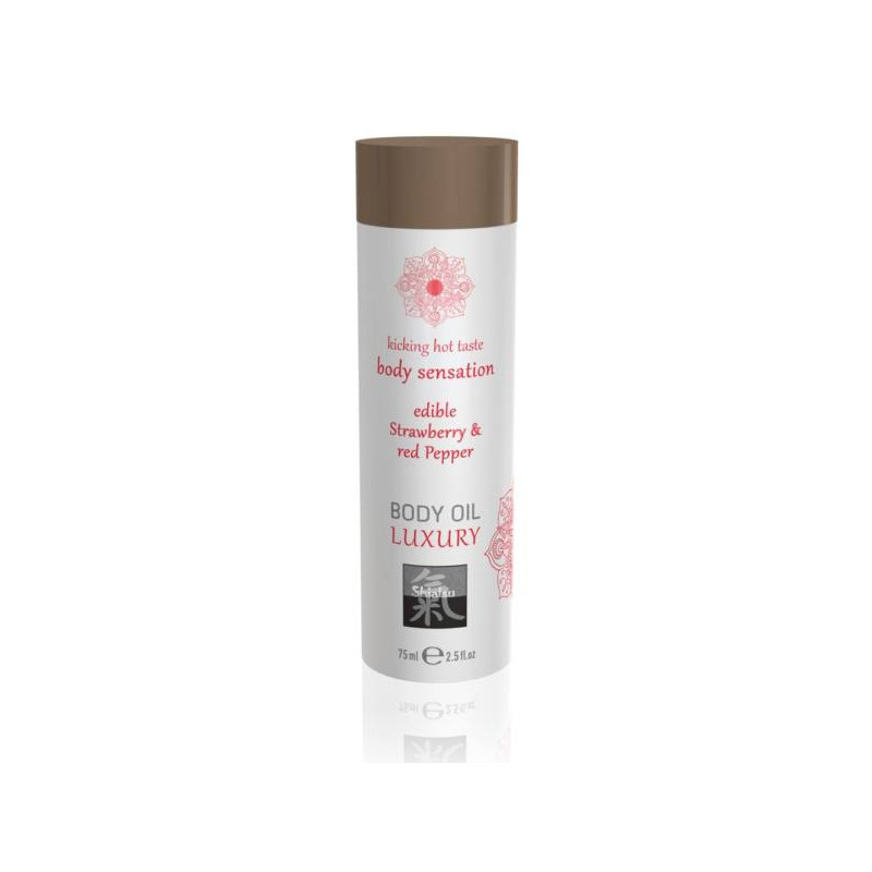 Масажне маслоLuxury edible Strawberry & red Pepper 75ml.