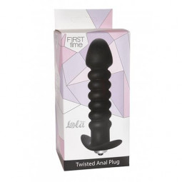 Анальна пробка -Anal Twisted Vibrating Black