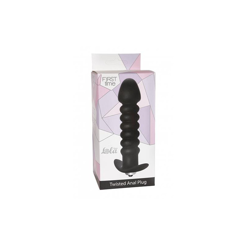 Анальна пробка -Anal Twisted Vibrating Black