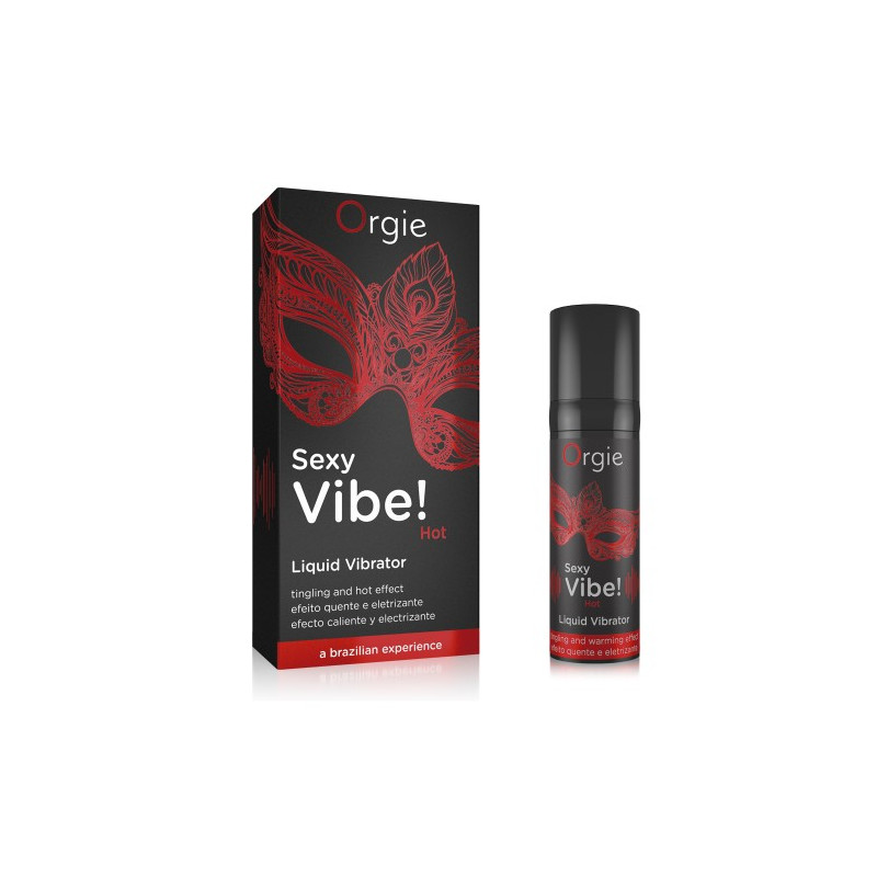 Рідкий вібратор зігріваючим ефектом Orgie Sexy Vibe! Hot Liquid Vibrator 15 ml