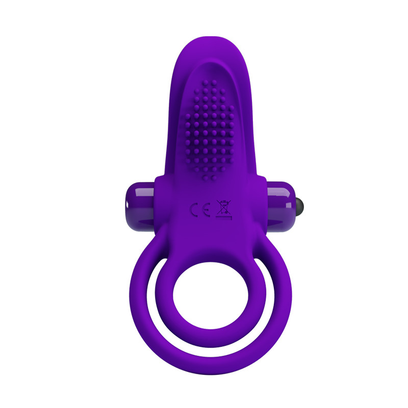 Ерекційне кільце вібрацією PRETTY LOVE VIBRANT PENIS RING Purple10 function vibrations