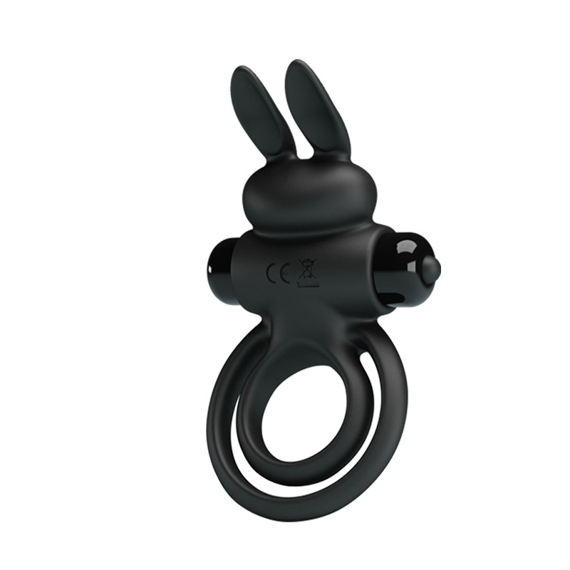 Ерекційне віброкільце PRETTY LOVE VIBRANT PENIS RING III Black