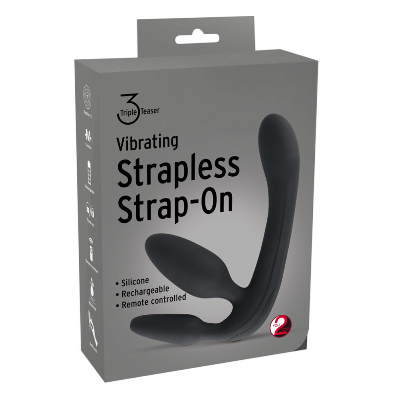 Страпон з вібрацією Vibrating Strapless Strap-On 3