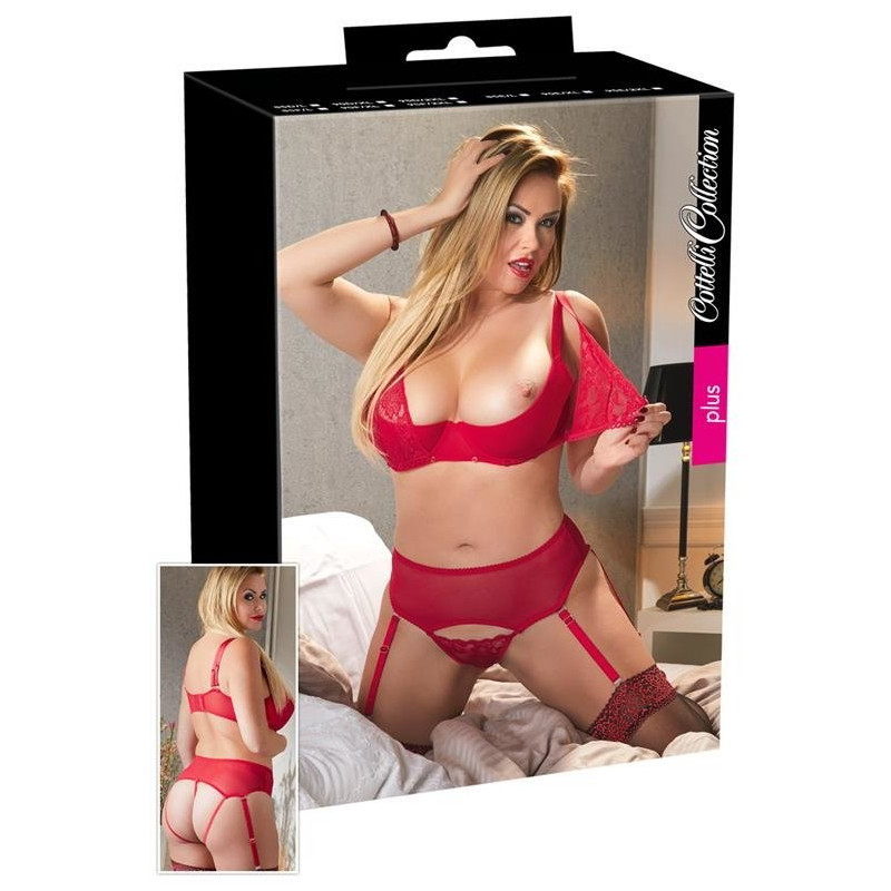 Bra Set red 95D/2XL