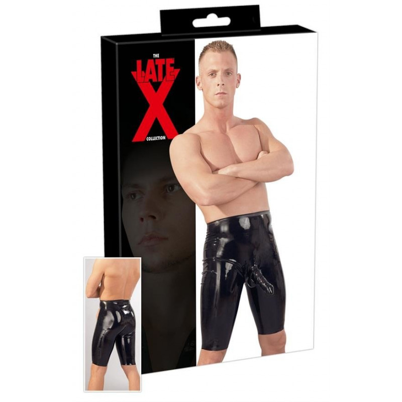 Чоловічі стрінги Men's Latex Cycling Shorts L