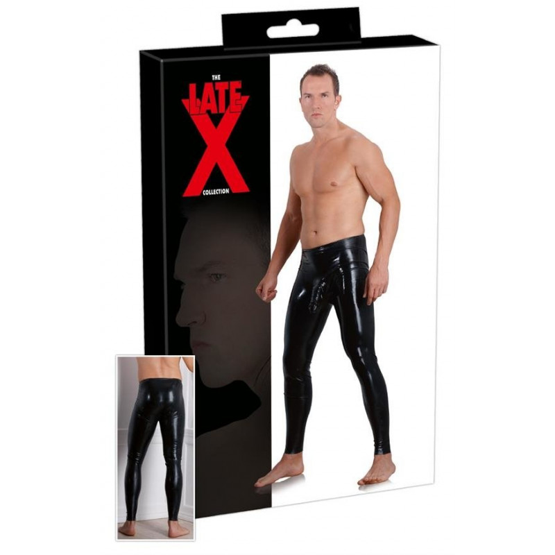 Чоловічі стрінги Men's Latex Leggings Sleeve2XL