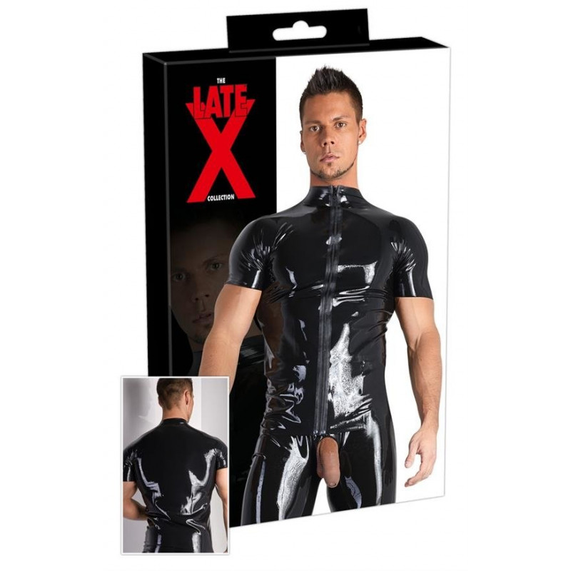 Чоловічі стрінги Men's Latex Shirt M