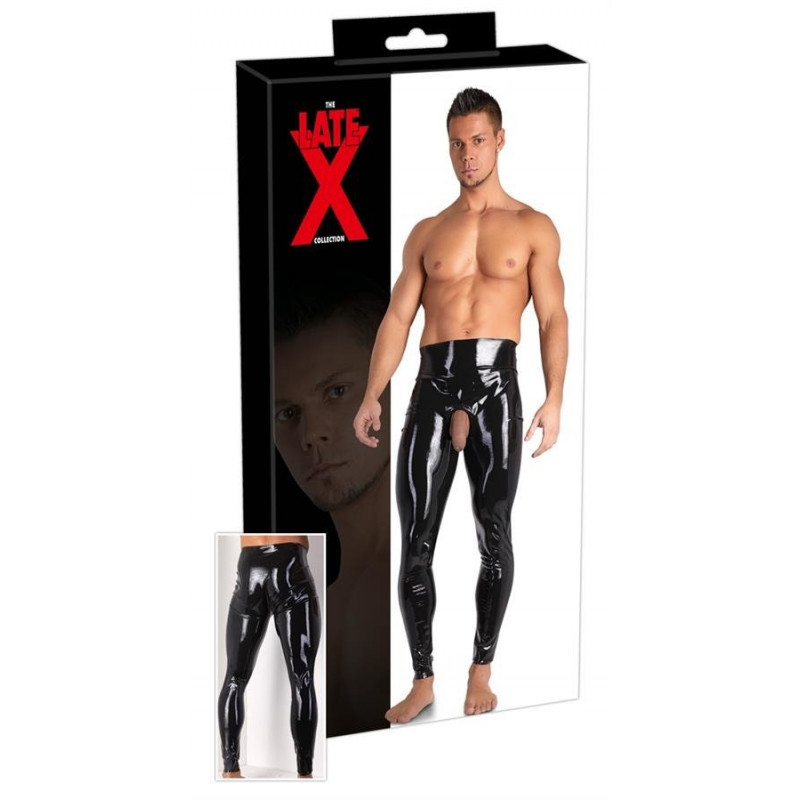 Чоловічі стрінги Men's Latex Leggings S