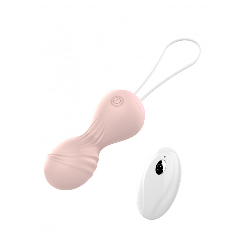 Вагінальні кульки Vibrating Silicone Kegel Balls USB 10 Function / Remote control -Flesh