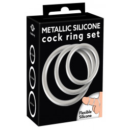 Ерекційні кільця Metallic Silicone Cock ring se