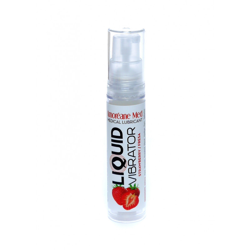 Рідкий вібратор Liquid Вібратор Strawberry 10 ml