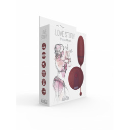 Віброяйце Egg with Remote Control Love Story Mata Hari Wine Red