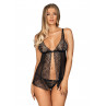 Білизна  Firella babydoll i string czarna  S/M