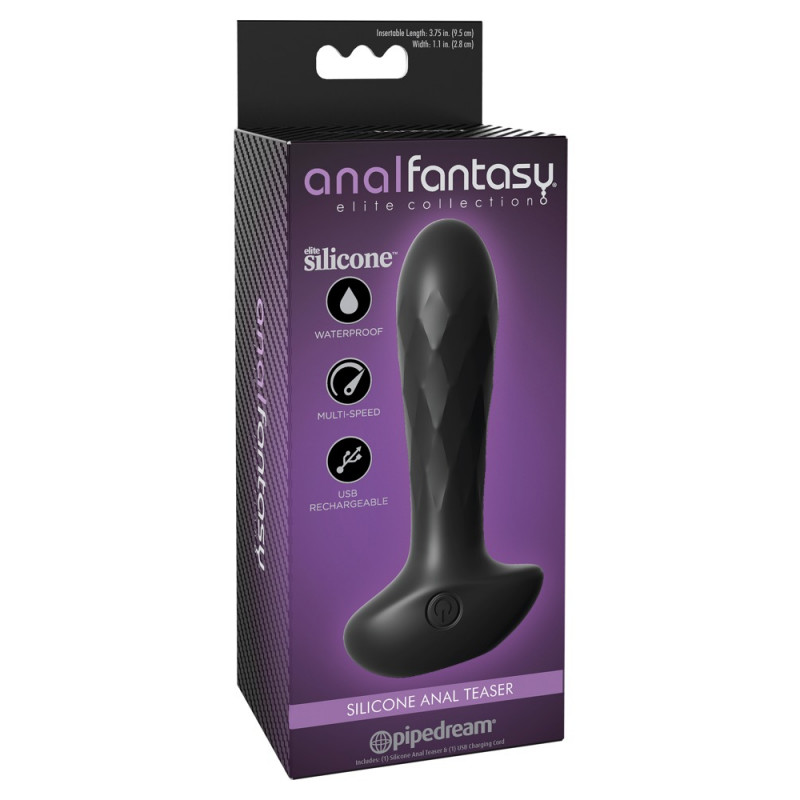 Анальний вібратор AFE Silicone Anal Teaser Black