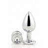 Анальна пробка GLEAMING LOVE SILVER PLUG MEDIUM