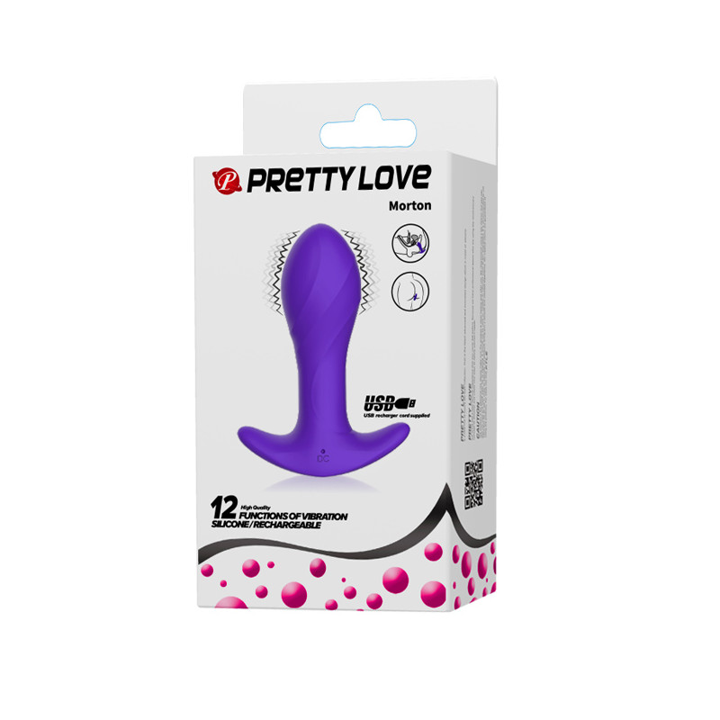 Анальна пробка PRETTY LOVE MORTON Massager 12 Functions USB