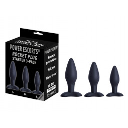 Rocket Анальна пробка  3 pack silicone