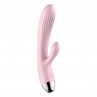 Вібратор  - Silicone Вібратор  and Pulsator Pink USB 10 Function / Heating