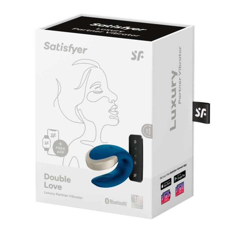 Вібратор для пар Satisfyer Powrot Double Love (Blue)