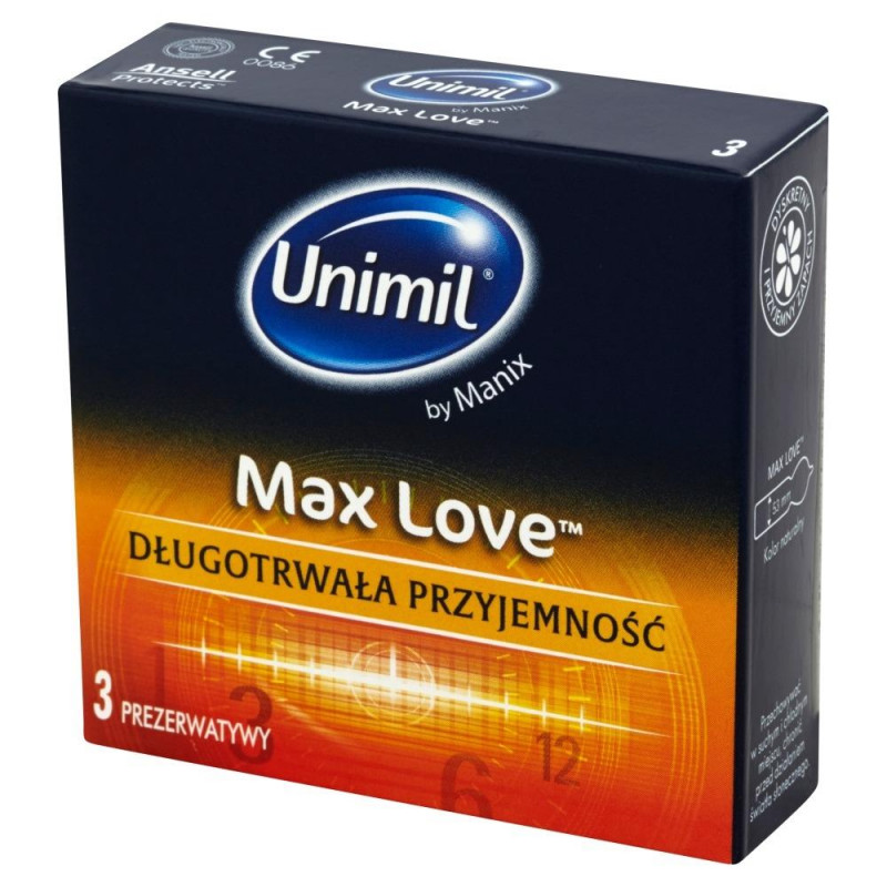 Презервативи UNIMIL BOX 3 MAX LOVE