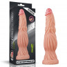 Фалоiмiтатор значного розмiру 9.5'' Dual layered Platinum Silicone Cock – Flesh