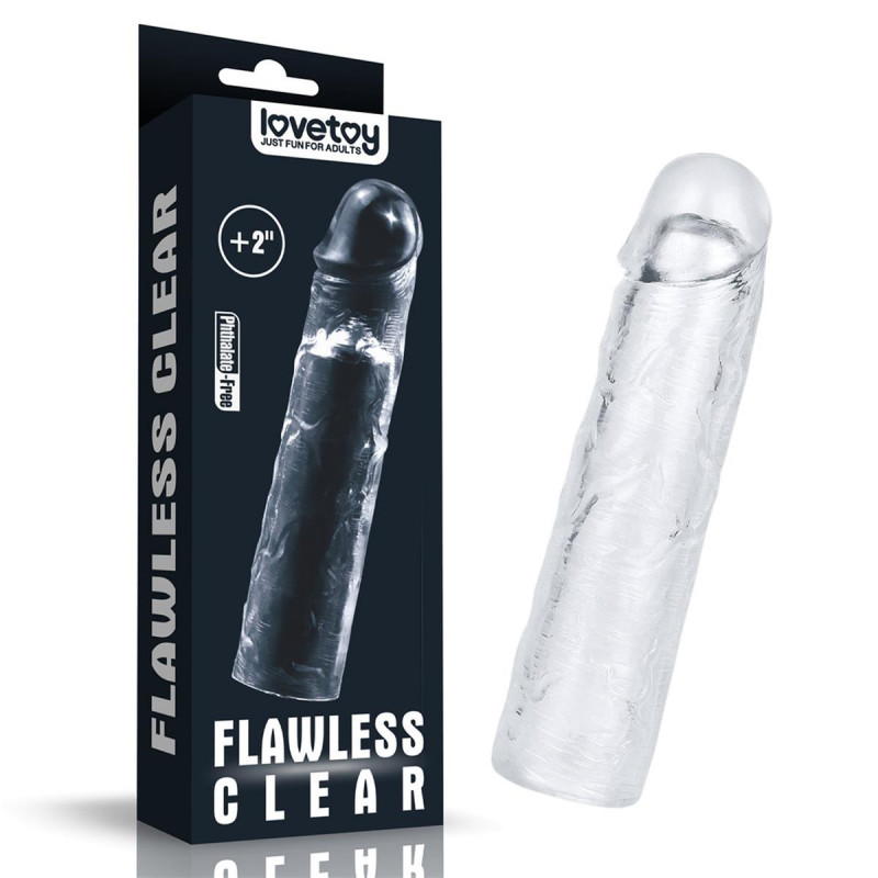 Насадка на член Flawless Clear Penis Sleeve Add 2''