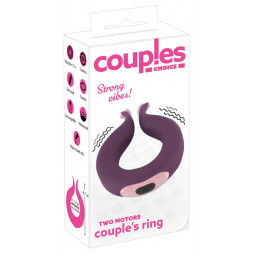 Кільцеподібний вібратор для пар COUPLES CHOICE TWO MOTORS COUPLE'S RING