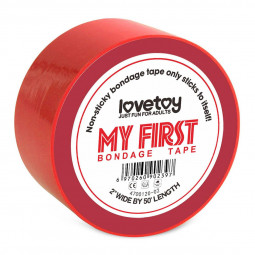 Бондажний скотч My First Non Sticky Bondage Tape Red