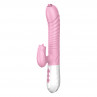 Вібратор для подвійної стимуляції Silicone Vibrator USB 7 Function and Thrusting Function / Heating