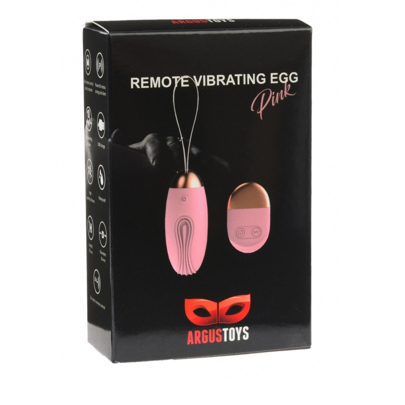 Вібропуля з пультом керування Remote vibrating egg pink