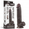 Фалоімітатор 9' Sliding Skin Dual Layer Dong Brown