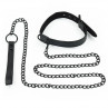 Бондаж нашийник Fetish Black Matt Collar With Leash