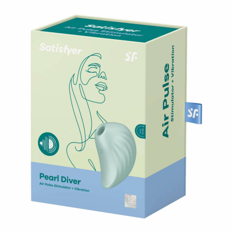 Вакуумний стимулятор Satisfyer Stymulator-Pearl Diver (Mint)