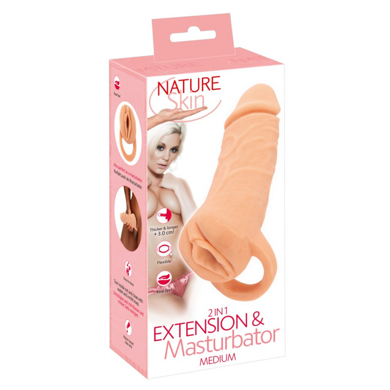 Насадка мастурбатор 2in1 Extension + Masturbator NS Extend M