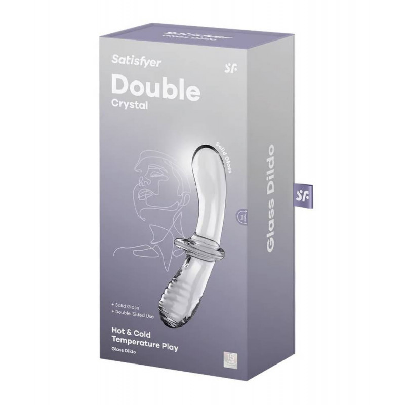 Подвійний фалоімітатор SATISFYER Double Crystal (transparent)